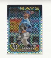 2024 Topps Chrome - Taj Bradley  X-Fractor #83 Tampa Bay Rays