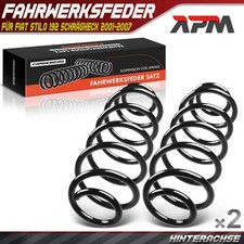 2x Federn Fahrwerksfeder Hinterachse für Fiat Stilo 192 Schrägheck 2001-2007