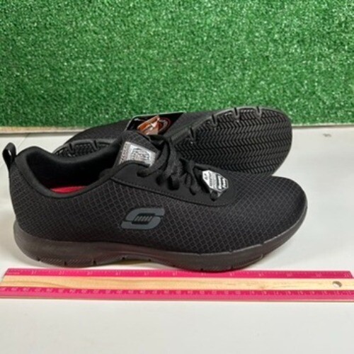 Skechers Work Ghenter Bronaugh Relaxed Fit Slip Resistant Shoes Black Womens 10 - Bild 9 von 12