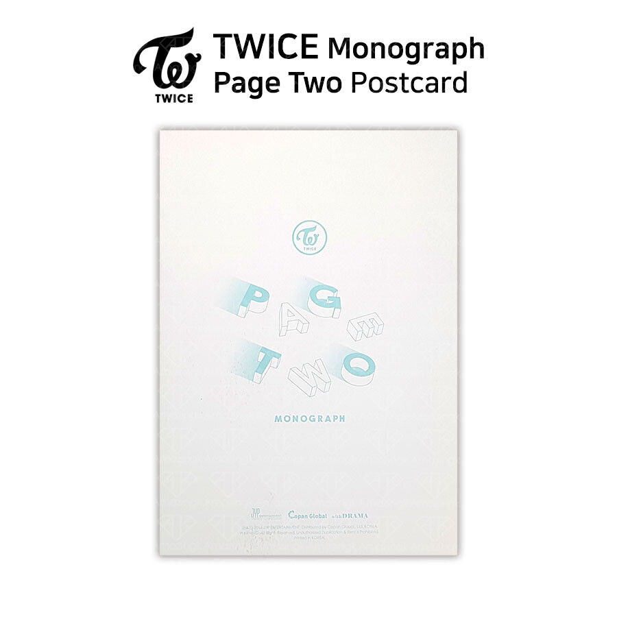 TWICE PAGE TWO Monograph Official Postcard Nayeon Momo Sana Mina