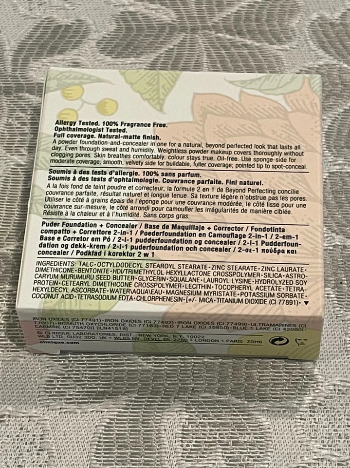 NEW Clinique Beyond Perfecting Powder Foundation + Concealer 06 Ivory 14.5g - Image 4 of 4