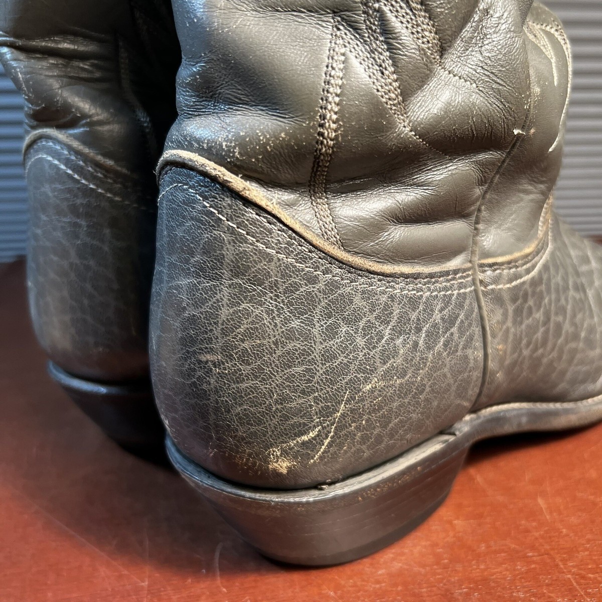 Bottes Cowboy Nocona 6502 – Gris Peau De Taureau, Taille 7.5 D, Fabriquées USA
