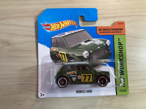 Hot wheels Morris Mini Cooper x 2 rare new on cards from 2014 - removable bodies - Picture 10 of 16