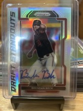 2021 Prizm Draft Picks Baseball Draft Standouts Brendan Beck Auto
