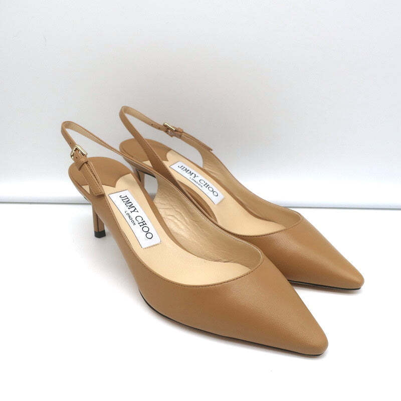 Jimmy Choo Erin 60 Slingback Pumps Camel Leather Size 37 Jimmy Choo Erin 60 Slingback Pumps Camel Leather Size 37