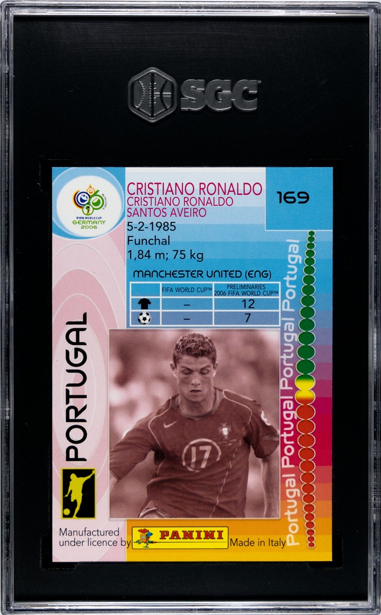 PANINI Soccer Card CRISTIANO RONALDO # 169 World Cup Germany 2006