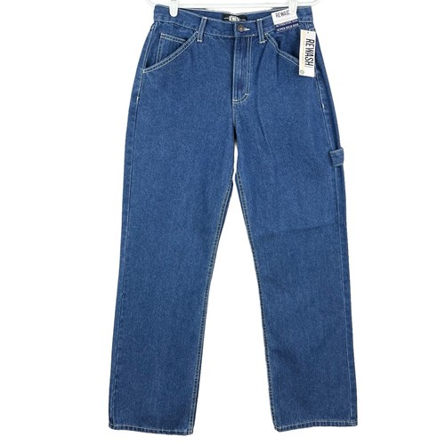NEW REWASH Brand Women's Carpenter Jeans Size 9/29 Super High Rise Cotton Blue