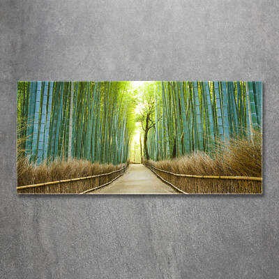 Wandbild aus Plexiglas  Druck auf Acryl 120x60 Landschaften Bambuswald