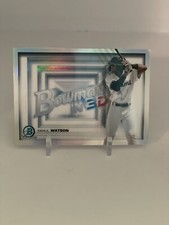 2022 BOWMAN CHROME KAHLIL WATSON IN 3D REFRACTOR RC MARLINS B3D-12