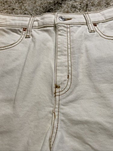 Wild Fable höchste Leibhöhe Mom Shorts Größe 12/31R weiß Denim Bündchen 100 % Baumwolle - Bild 2 von 4