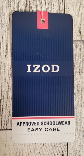 Izod Girls School Uniform Shirt 6/6X 10/12 & 14 Short Sleeve Polo Navy NEW - Picture 5 of 7