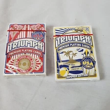 Triumph Premium Playing Cards Sealed Standard Index Poker Size 12 packs (6 pr)