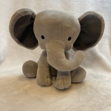 Bedtime Originals Lambs  Ivy Plush Gray Elephant Humphrey Stuffed Animal Toy 9"