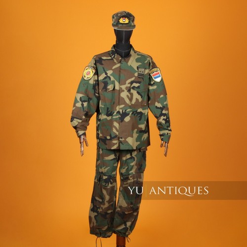 Serbia PJP Special Police Unit Woodland Pattern Camouflage Combat Duty Uniform