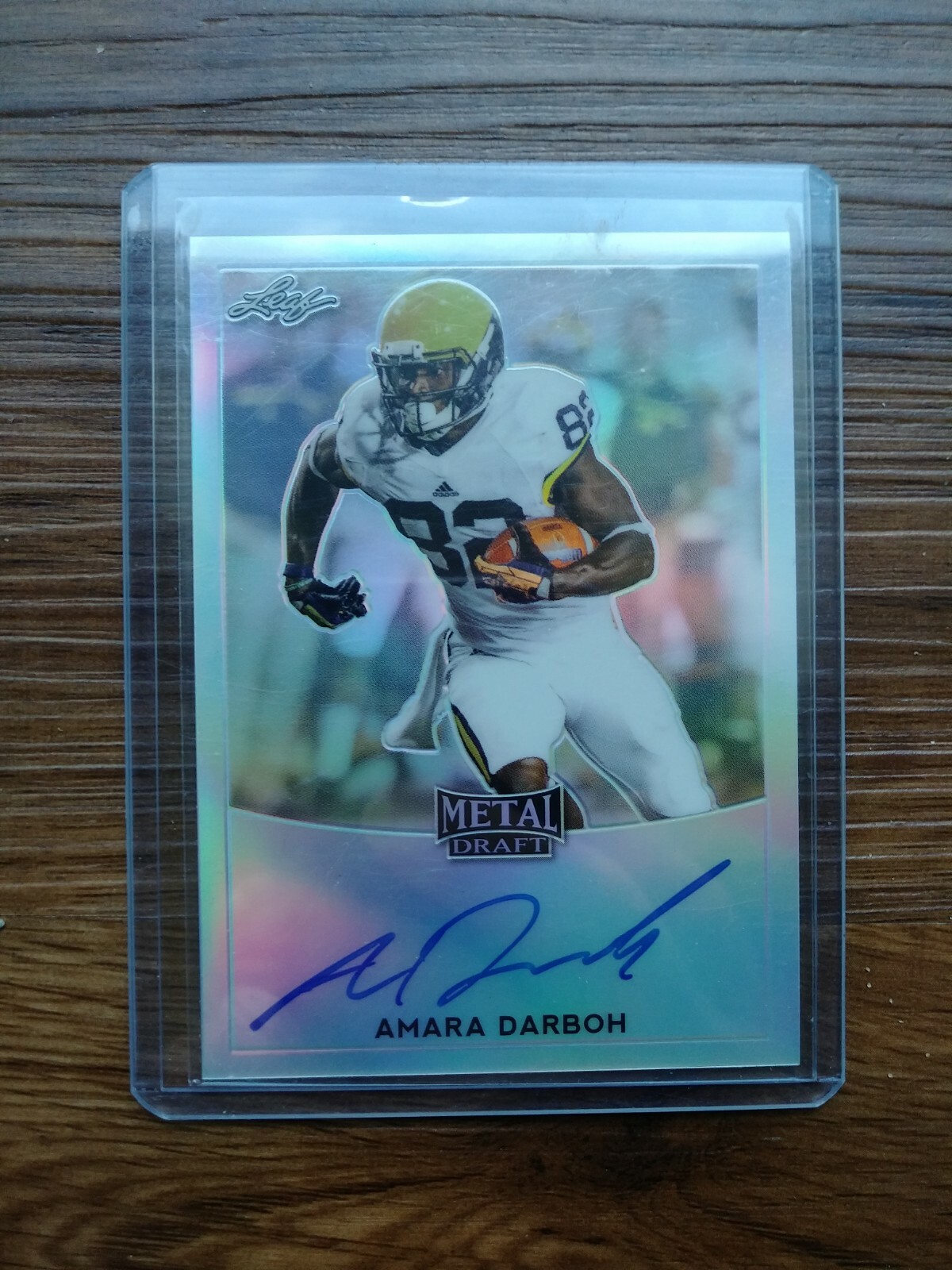 AMARA DARBOH 2017 Leaf Metal Draft BAAD1 Michigan/Seahawks eBay