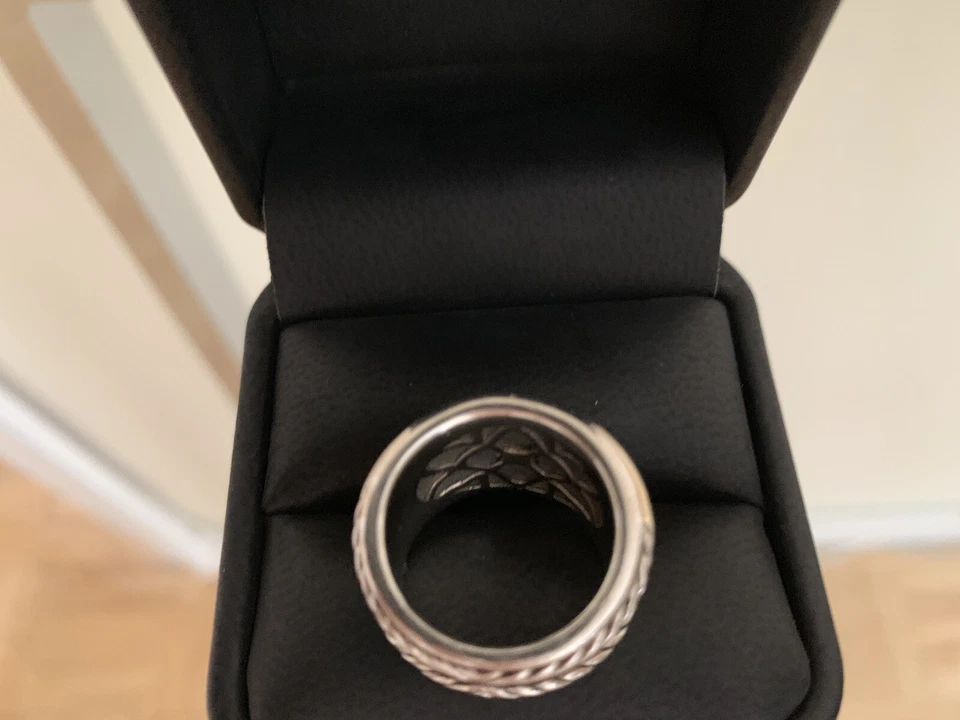 Кольцо с аметистом эпохи Возрождения David Yurman размер 6 серебро 925 пробы золото 14 карат - Изображение 4 из 4