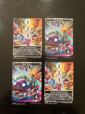 Start Your Engines! Max Speed Token 0014 X4X NM/M Aetherdrift DFT Magic MTG
