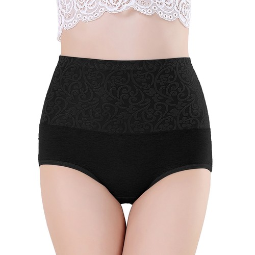 Women Briefs Underwear Cotton High Waist Tummy Control Panties Ladies Knickers - Picture 17 of 28