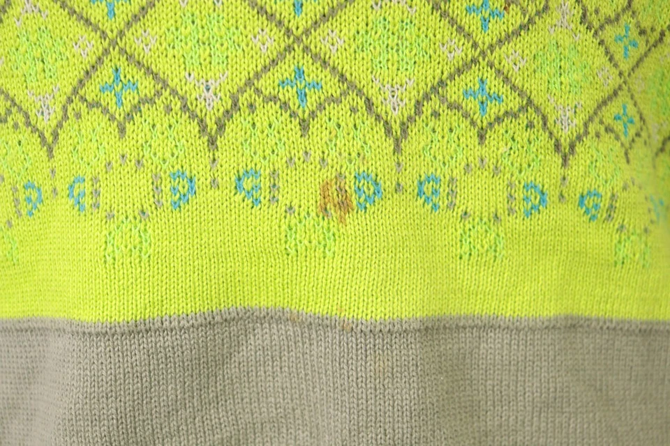 Suéter de malha estampado verde OILILILY tamanho M - Imagem 3 de 4