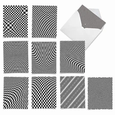 10 Assorted All Occasion Blank Note Cards with Envelopes - VERTIGO M2007