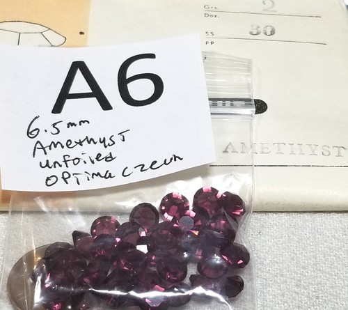 Vtg 6.5mm Glass Rhinestone Point Back Jewelry Craft Repair Czech Germany + 2019 - Picture 33 of 39