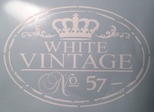 Shabby Wasserf.Aufkleber Möbeltattoo Schrank,Vitrine,Glas,Antik-Buffet Vintage