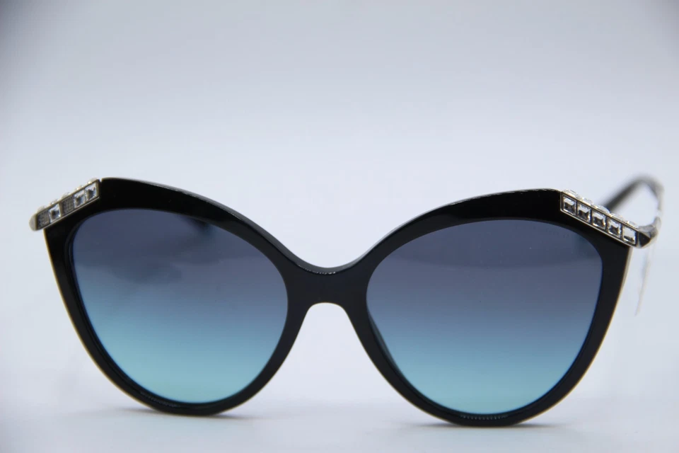 NUEVO TIFFANY&CO. GAFAS DE SOL TF 4173-B 8001/9S NEGRAS DEGRADADAS AUTÉNTICAS 55-17 Foto 2 de 4