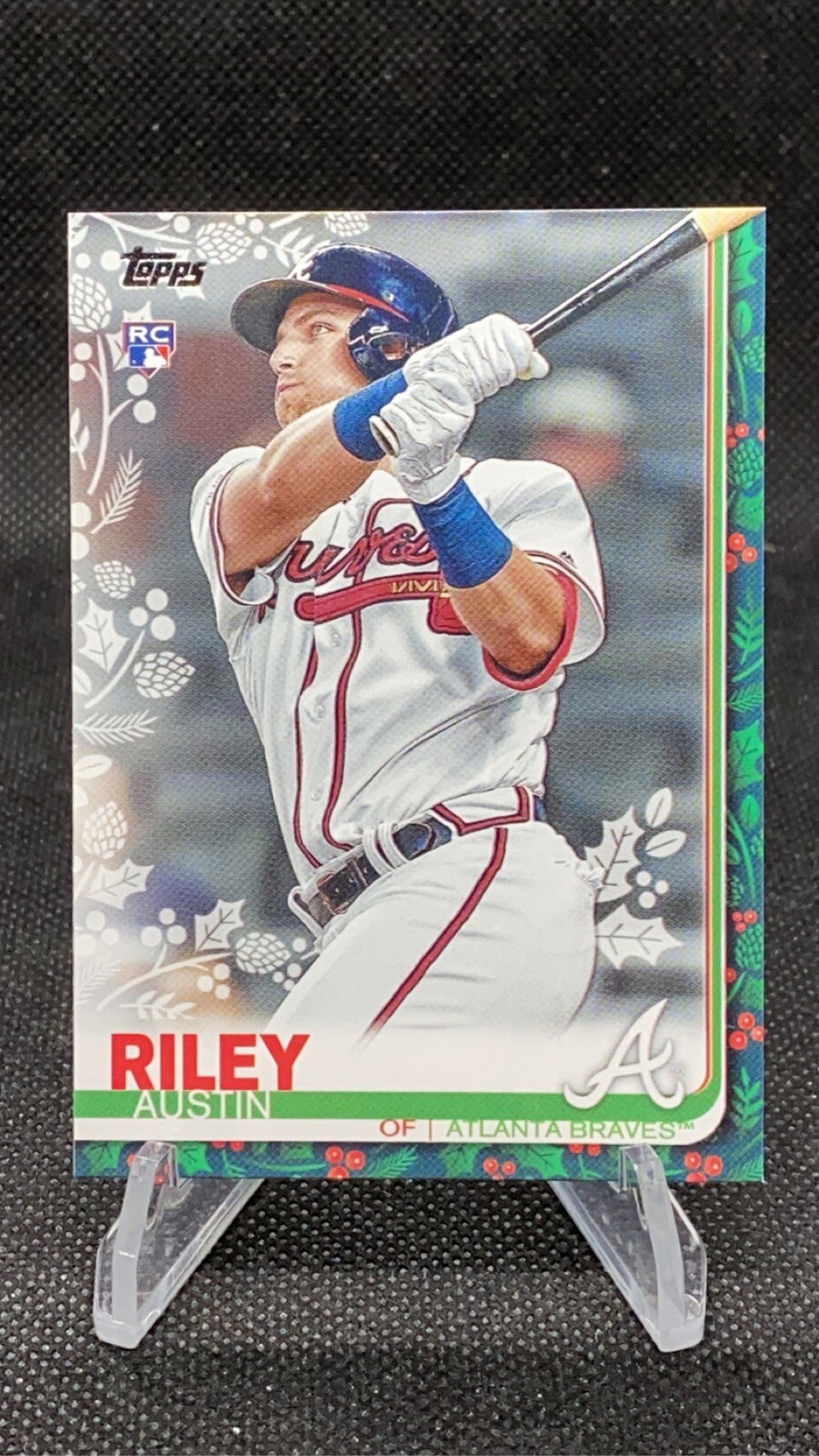 Sign Cards Austin Riley Rookie 2019 Topps Holiday Austin Riley Rookie Card RC Wal Mart Mega Box ...
