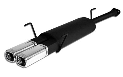 muffler for Opel Astra G BERTONE Cabrio 1.8 16V 1998-2003 Double Tips 80x65mm