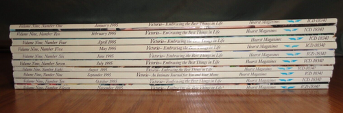 Lot of 10 Victoria Magazine 1995 set - Picture 6 of 8