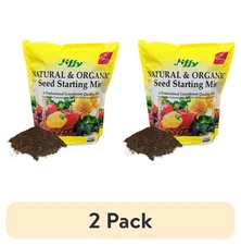 (2 pack) Jiffy Natural & Organic Seed Starter Mix, 12 QT, Garden Soil