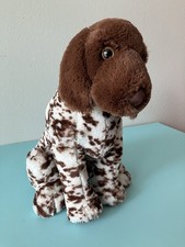 Jaag German Pointer Pet Dog Plush Brown Spotted Brindle 12  Realistic Plush
