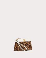 Valentino escape clutch bag in canvas with animalier print - BNWT