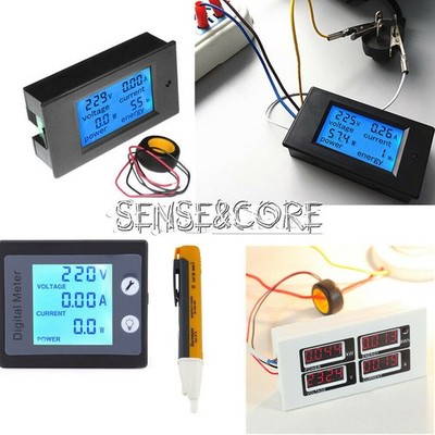 0-100A AC80-260V LCD Volt Current Watt Kwh Meter Power Energy Ammeter Voltmeter