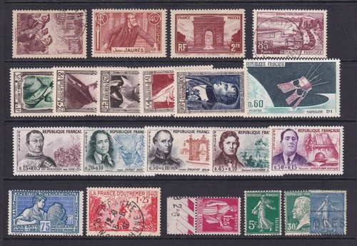 Frankreich gemischt meist frühere Briefmarken. MM, MNH, gebraucht. Ungeprüft. ab 1862 ? - Bild 4 von 5