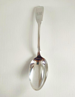 Sterling Silver Georgian Spoon London 1817 41g Engraved Crest