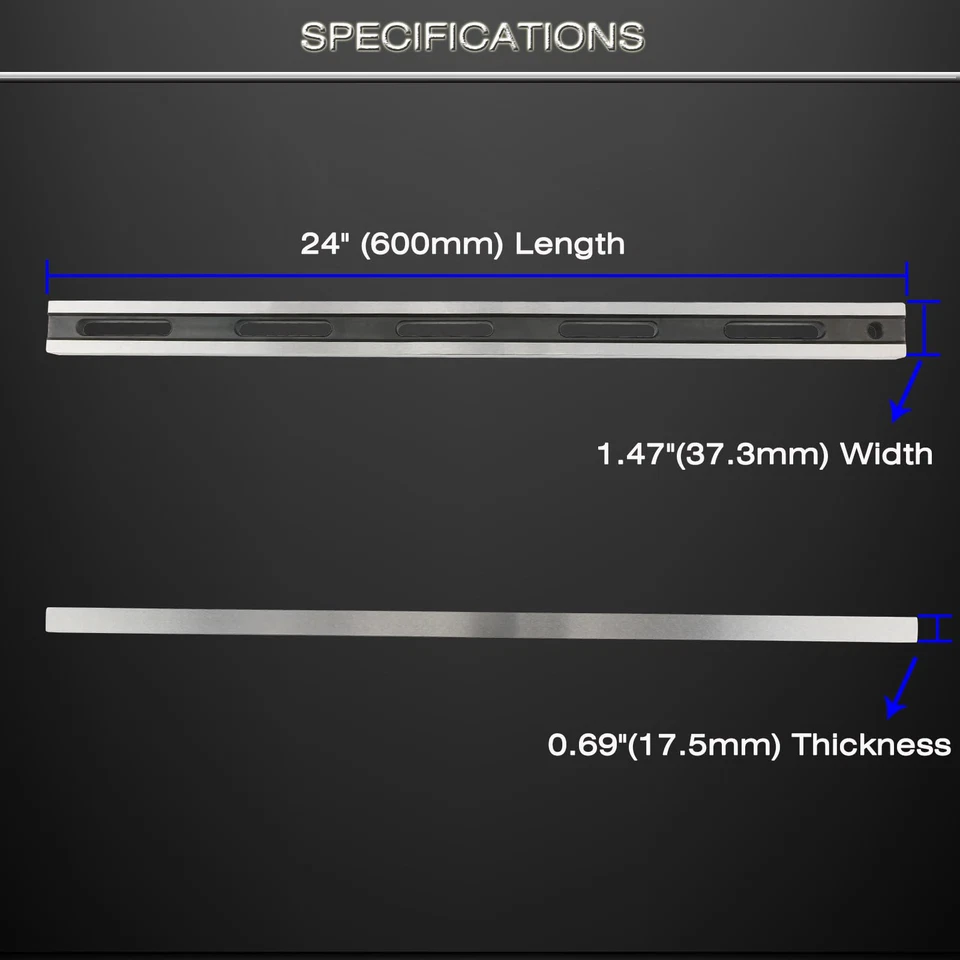 24 Inch Machinist Precision Steel Straight Edge Tool, Cylinder Head Straight ... - Image 3 of 4