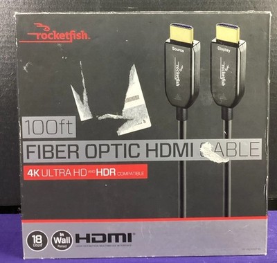 Rocketfish RF-HG100F18 100ft Fiber Optic HDMI CABLE NEW