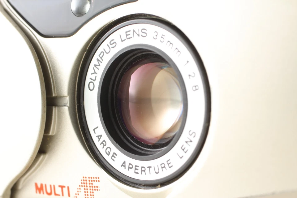 [EXC+5] Olympus μ mju II Silver 35mm F/2.8 Point & Shoot Film Camera From JAPAN - Image 2 of 4