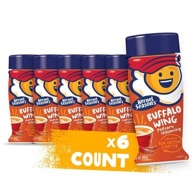 Kernel Season's Popcorn Seasoning, Buffalo Wing, 2.85 Ounce (Pack of 6), Red 