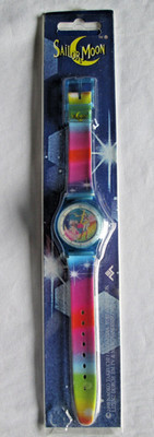 Sailor Moon Uhr Naoko Takeuchi aus dem Jahr 1998 bunt Neu und OVP Modell 8