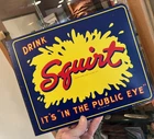SQUIRT SODA COLA ADVERTISING VINTAGE SCIOTO COLA D/S DEALER GAS OIL RARE VGC
