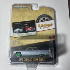 GREENLIGHT VINTAGE AD CARS 1972 CADILLAC DEVILLE SEDAN 1/64 39100 D Chase