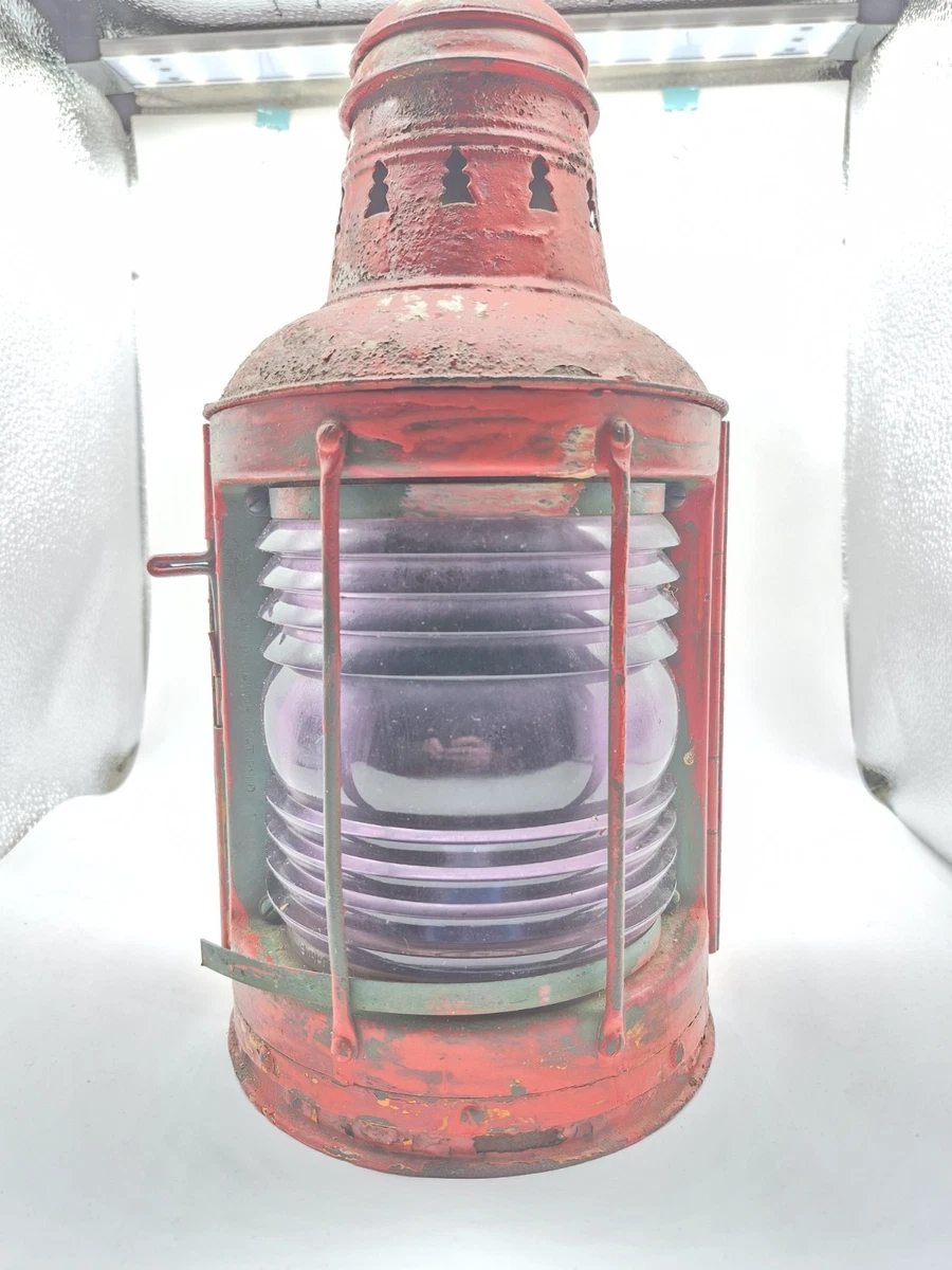 Vintage Original WWII Antique Maritime Lamps & Lighting for sale