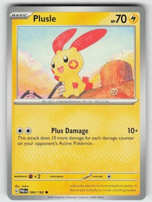 Plusle 060/182 Common Paradox Rift Near Mint