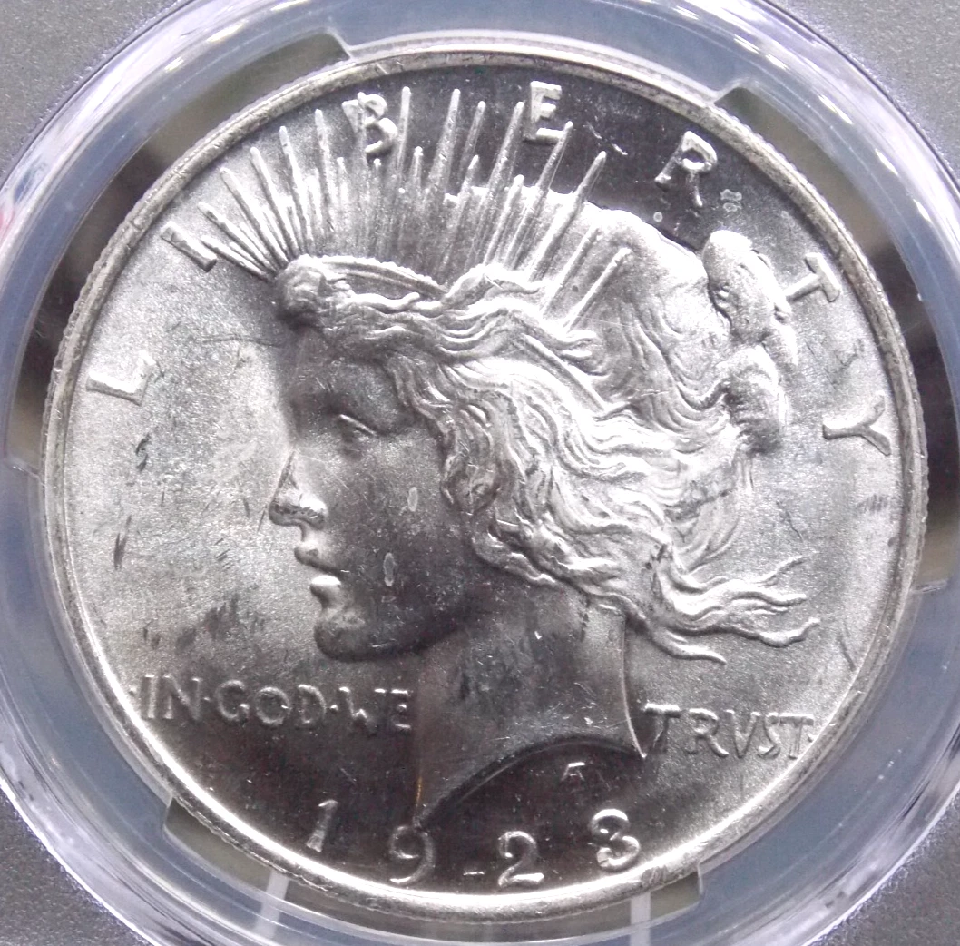 25+ Grade MS 62 Peace US Dollars (1921-1935), 1923 for sale