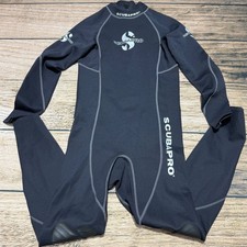 Scubapro Wetsuit Mens L L/52 Black 0.5mm Full Body Neoprene Diving Snorkeling