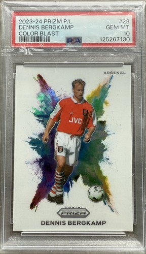 Panini Prizm 2023-25 Color Blast Dennis Bergkamp PSA 10 (RARE)