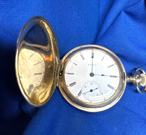 Antique c.1905 Elgin Model 2 286 7jewel 14KGF Pocket Watch *With Box*