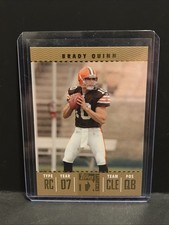 2007 Topps Exclusive Brady Quinn RC Rookie Gold /10 #101
